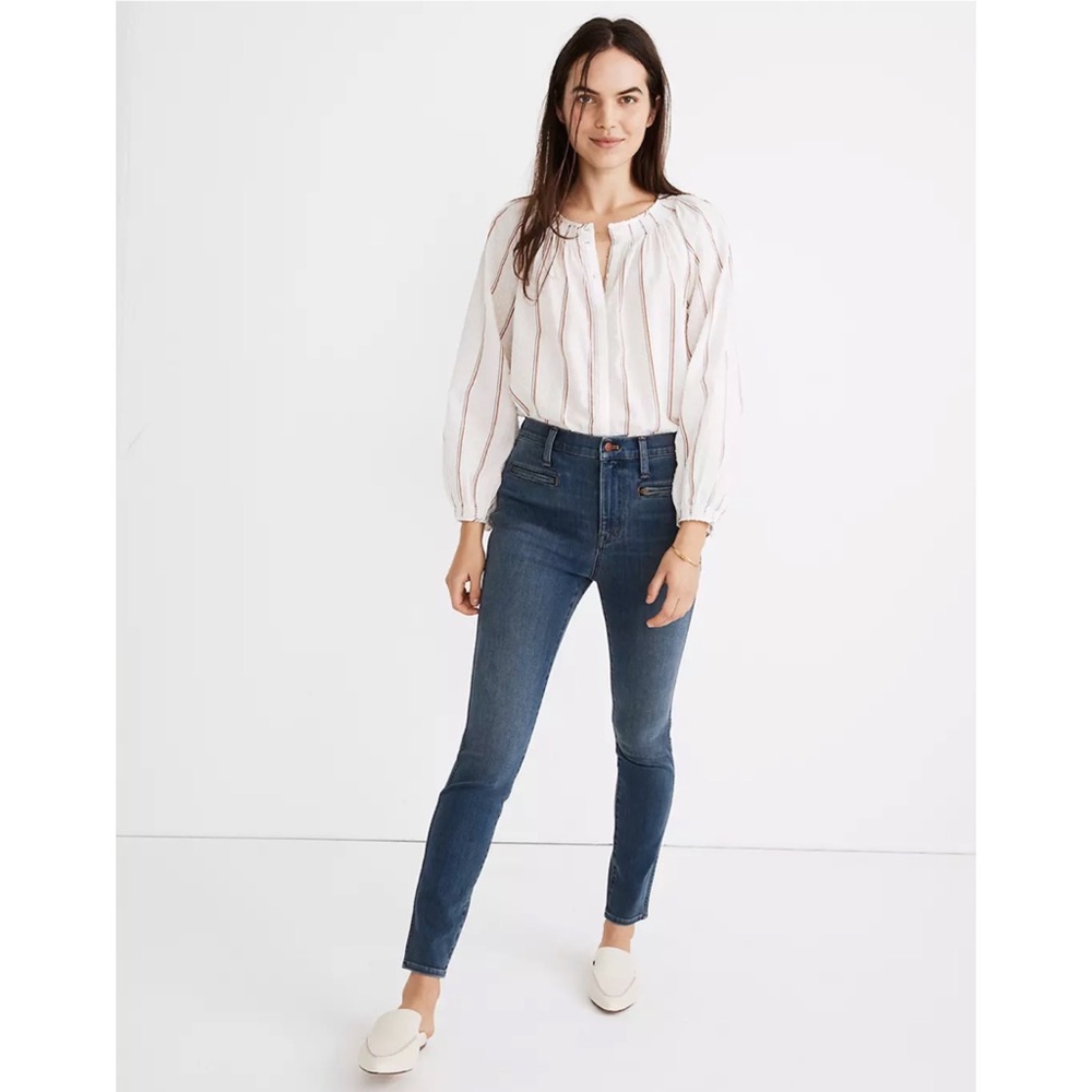 Madewell 10" High-Rise Roadtripper Jeggings in Ellerby Wash: Zip Pocket Edition